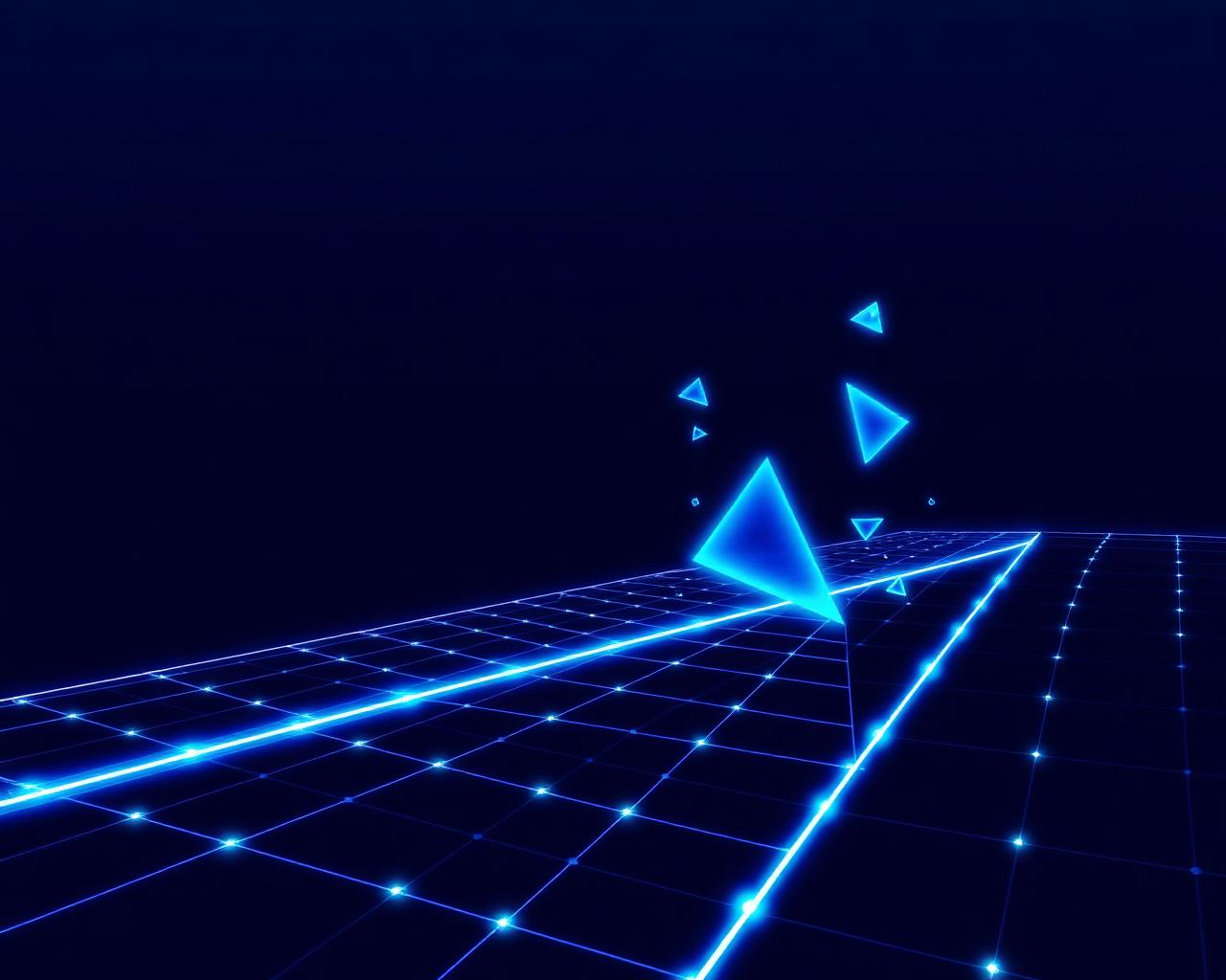 Ilustração abstrata representando tecnologia e conectividade